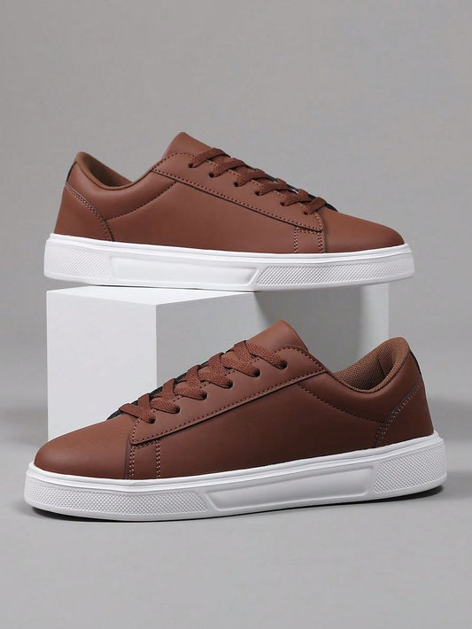 Brown sneakers